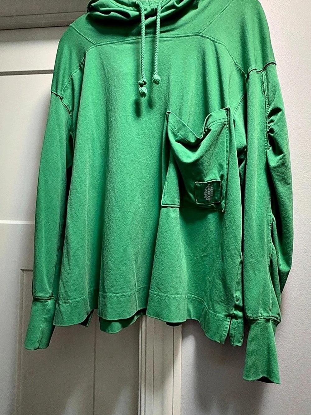 Free People FP Movement Final Call Hoodie Green